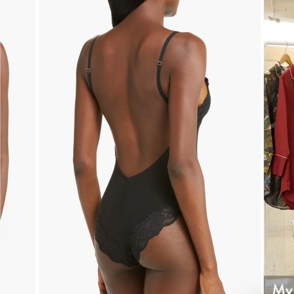 NWT Back Off Bodysuit In Noir - Picture 2 of 5